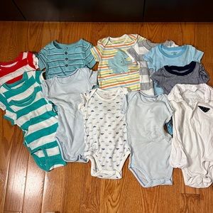 12 pcs baby onesie bundle sale.